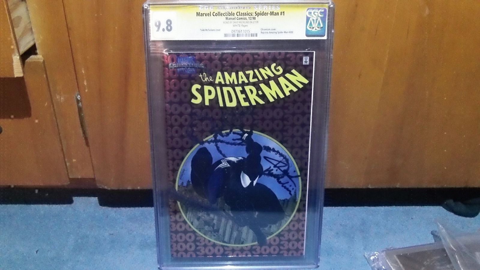 Marvel Amazing Spider Man #300 SS chrome variant cgc 9.8