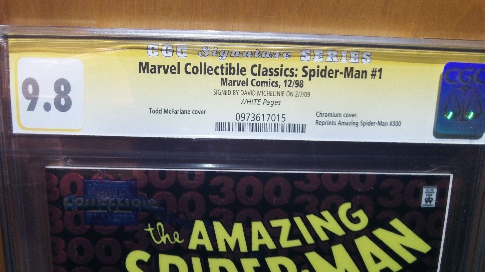 Marvel Amazing Spider Man #300 SS chrome variant cgc 9.8