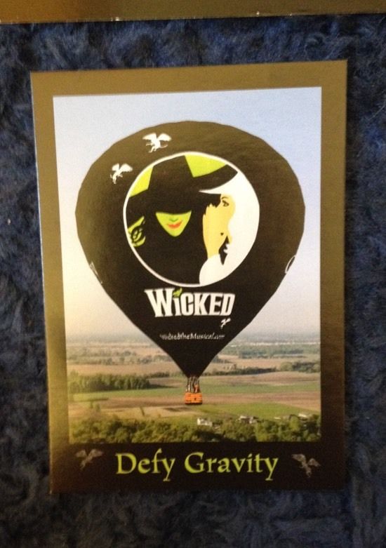 NEW Wicked Broadway Theater SHOW Tac Lapel Pin Souvenir & Cards WOZ Collectible