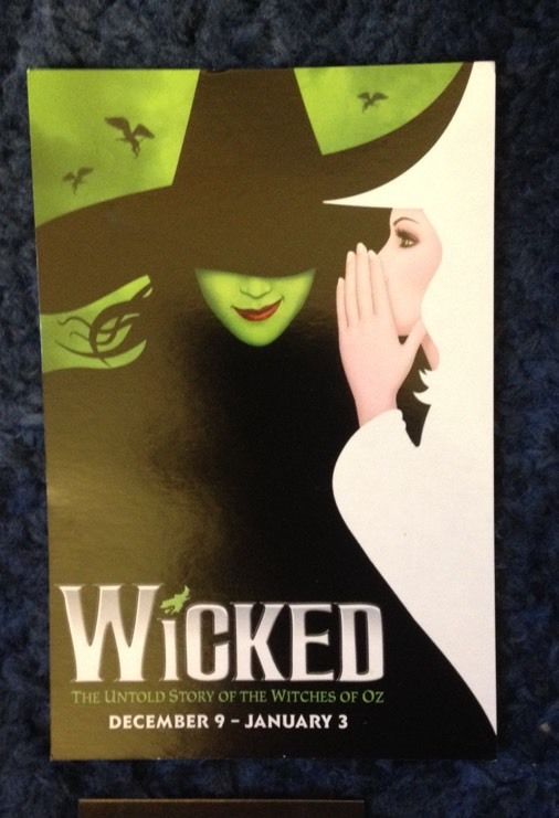 NEW Wicked Broadway Theater SHOW Tac Lapel Pin Souvenir & Cards WOZ Collectible