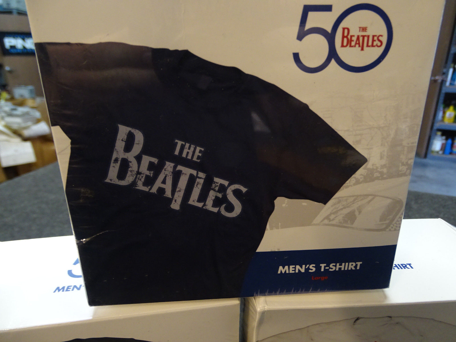 Lot of 5 The Beatles 50 Men's T-Shirt Large Bravado Authentic Memorabilia NIB