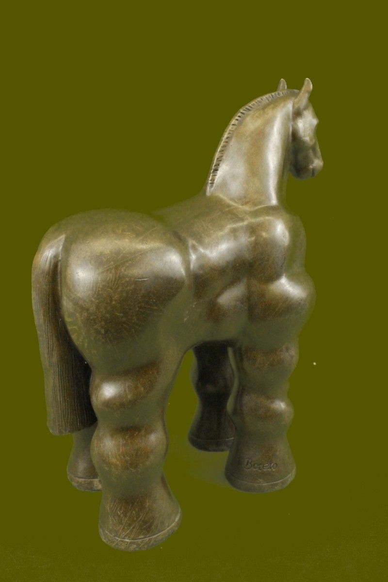 F. BOTERO "Trojan Horse" ART , SIGNED, SEALED FIGURINE FIGURE Sculpture Statue B