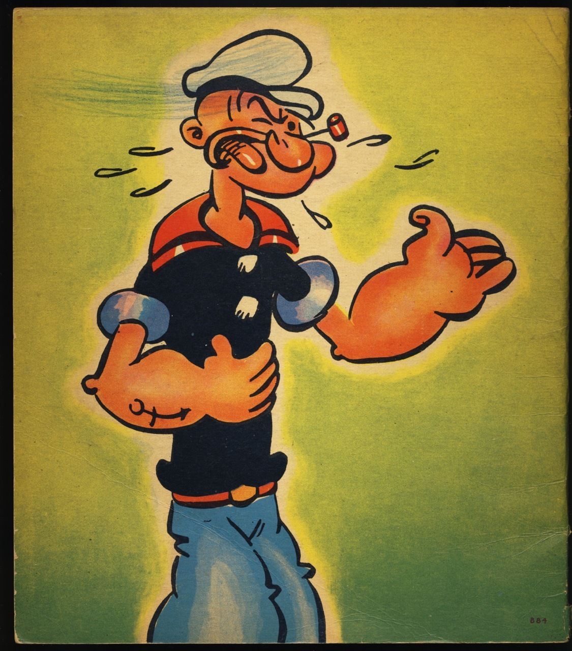 1937 POPEYE PLAYS NURSEMAID TO SWEET PEA Whitman Picture Book #884 E.C. SEGAR