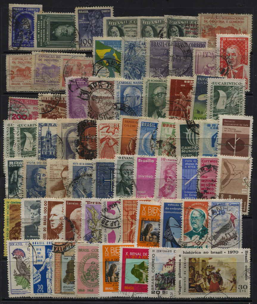 Brazil 1939 - 1975 Used Collection - 2 Scans Great Starter Collection