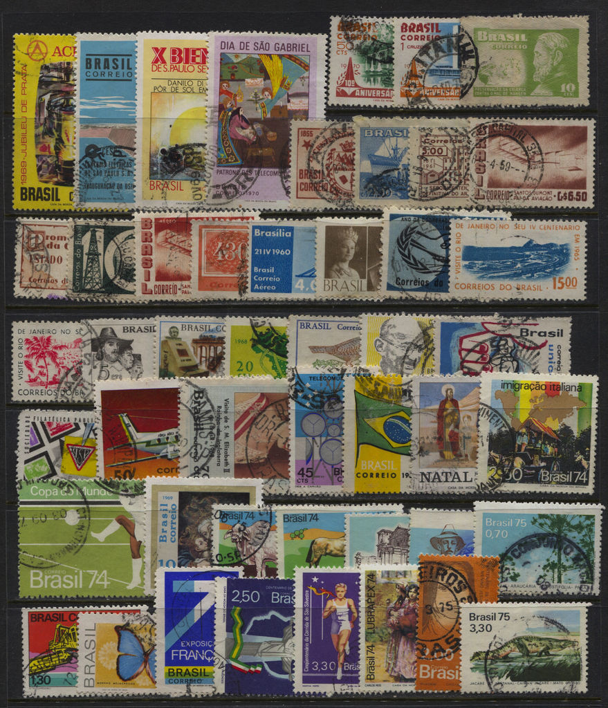 Brazil 1939 - 1975 Used Collection - 2 Scans Great Starter Collection