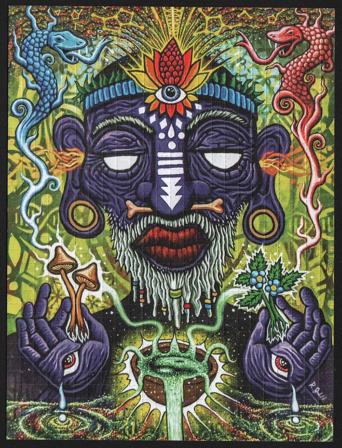 WITCH DOCTOR BY RYAN GARDELL HIGH QUALITY BLOTTER ART