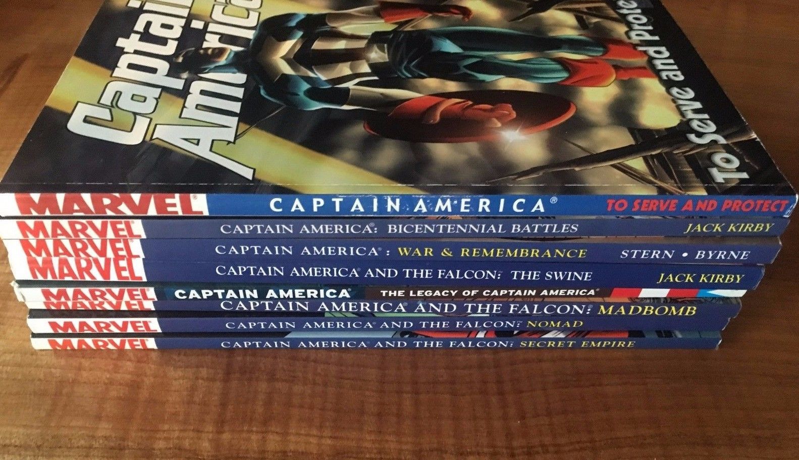 Captain America TPB lot of 8 books Marvel Comics Graphic Novel lot Capt & Falcon