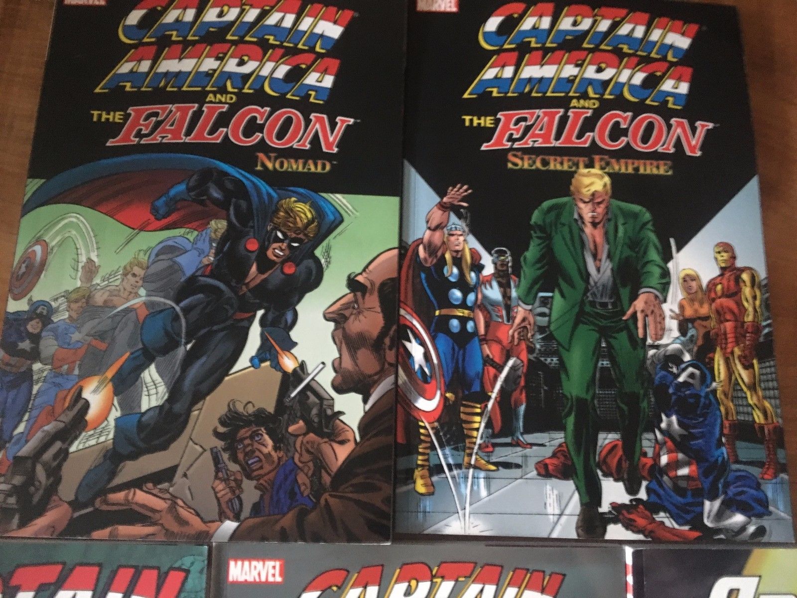 Captain America TPB lot of 8 books Marvel Comics Graphic Novel lot Capt & Falcon