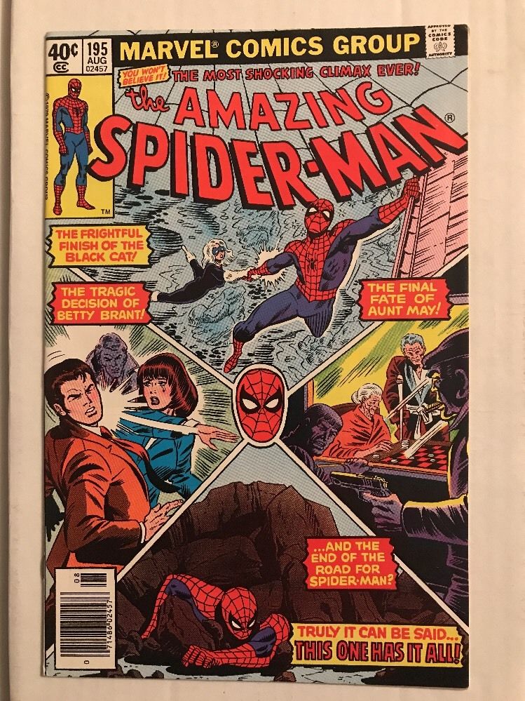 AMAZING SPIDER-MAN #195 (Marvel 1979) HIGH GRADE 2nd Appearance Of Black Cat NM-