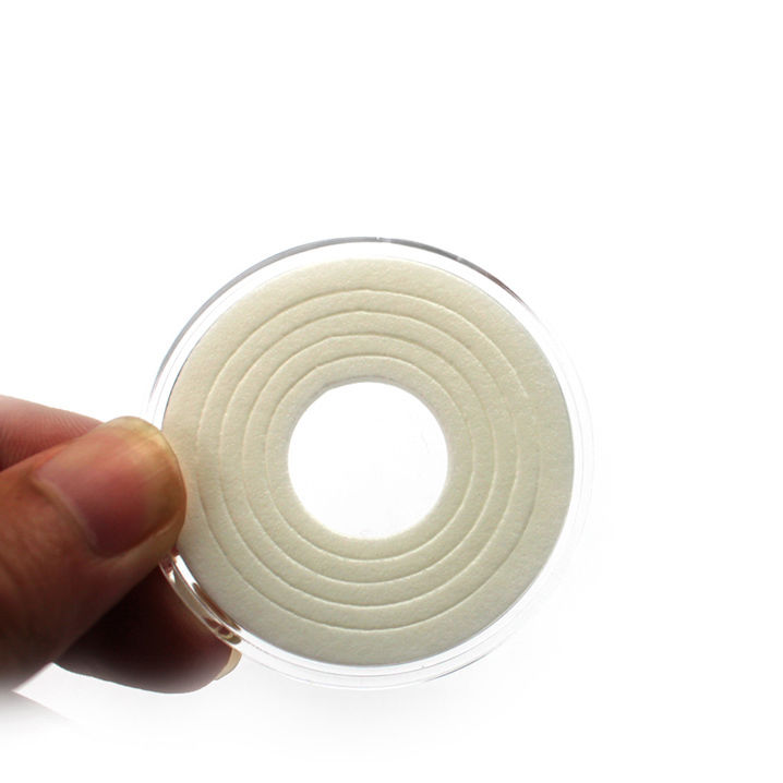 Adjustable Inner Pad 30pcs Acrylic Coin Capsule D Capsules White Ring Display