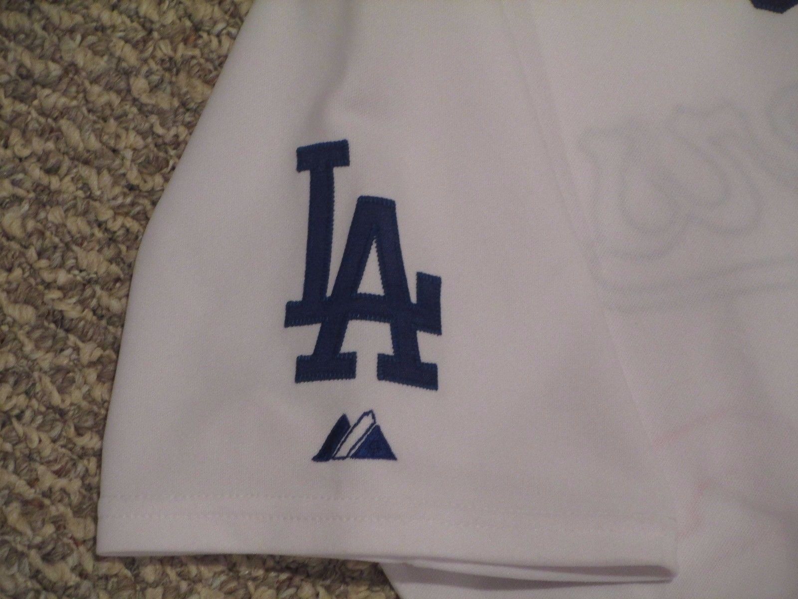 Dave Jauss #46 size 46 2007 DODGERS Game Used Jersey Home White Steiner