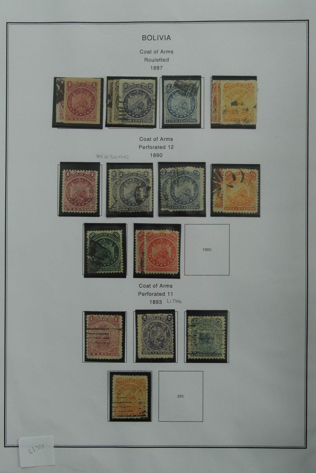 Lot 27035 Collection stamps of Bolivia 1867-2005.