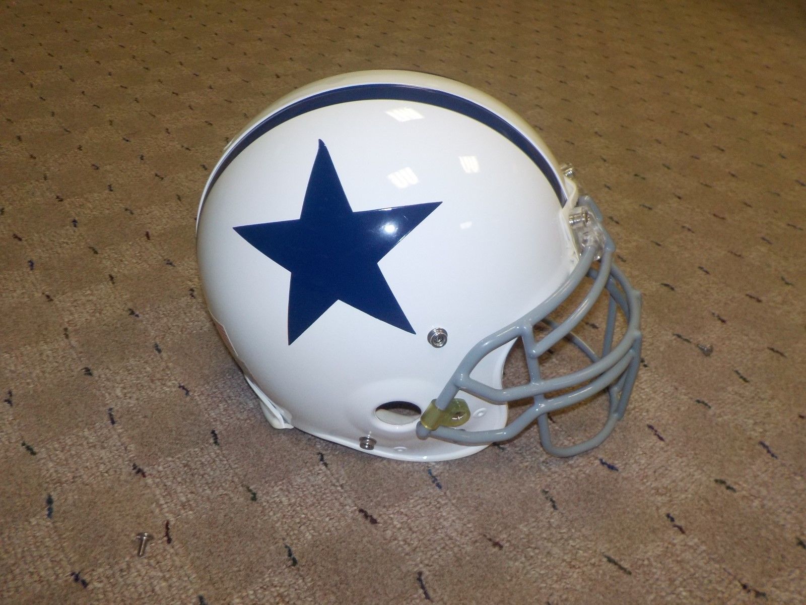 Sean Lee Game Used Game Worn Throwback Helmet Dallas Cowboys COA