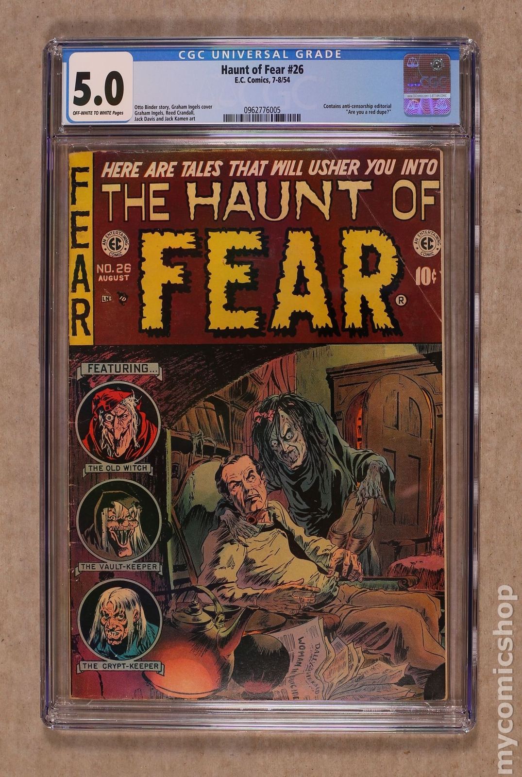 Haunt of Fear (1950 E.C. Comics) #26 CGC 5.0 0962776005