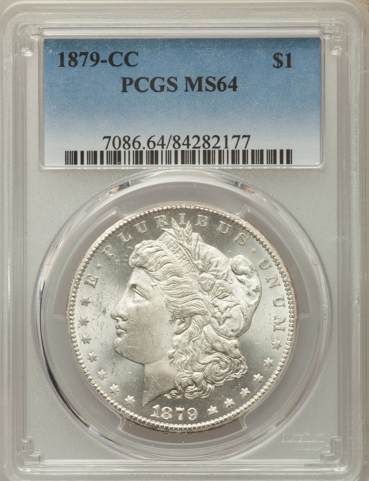 1879-CC US Morgan Silver Dollar $1 - PCGS MS64