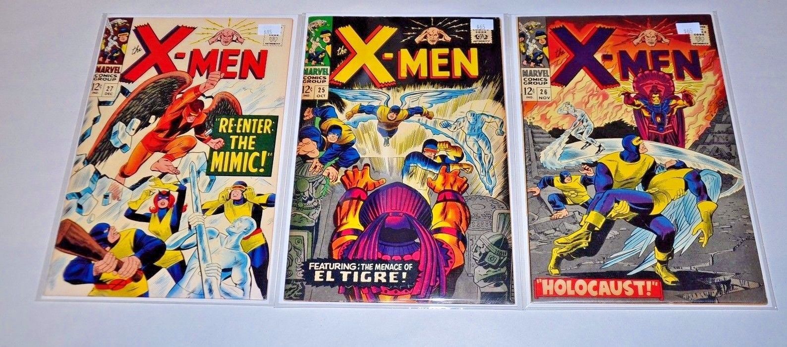 X-Men 25 26 27 Silver Age Lot NICE