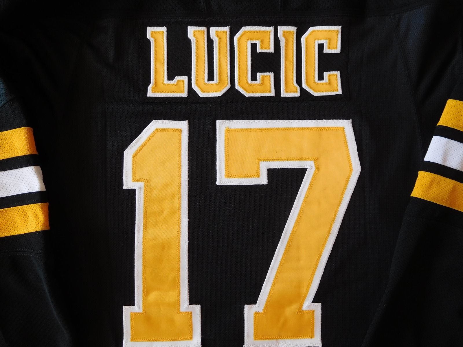 Boston Bruins - Milan Lucic Alternate 3rd Game worn jersey Meigray LOA