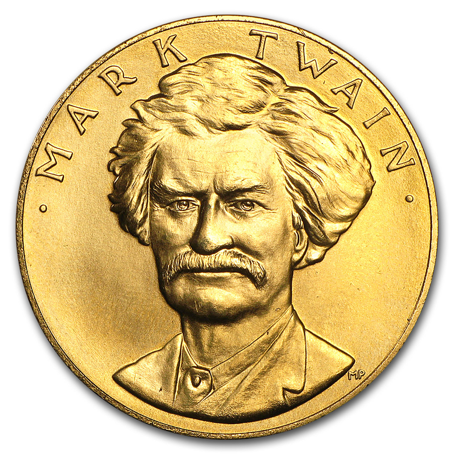 U.S. Mint 1 oz Gold Commemorative Arts Medal Mark Twain - SKU #14479