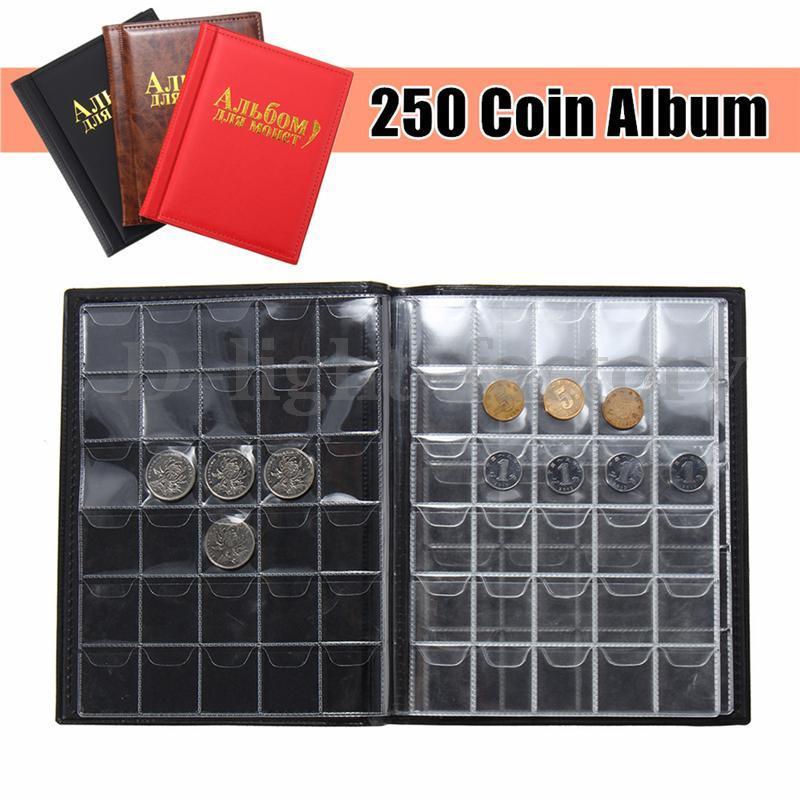 250 Coin Holder Collection Storage Collecting Money Penny Pockets Album Book