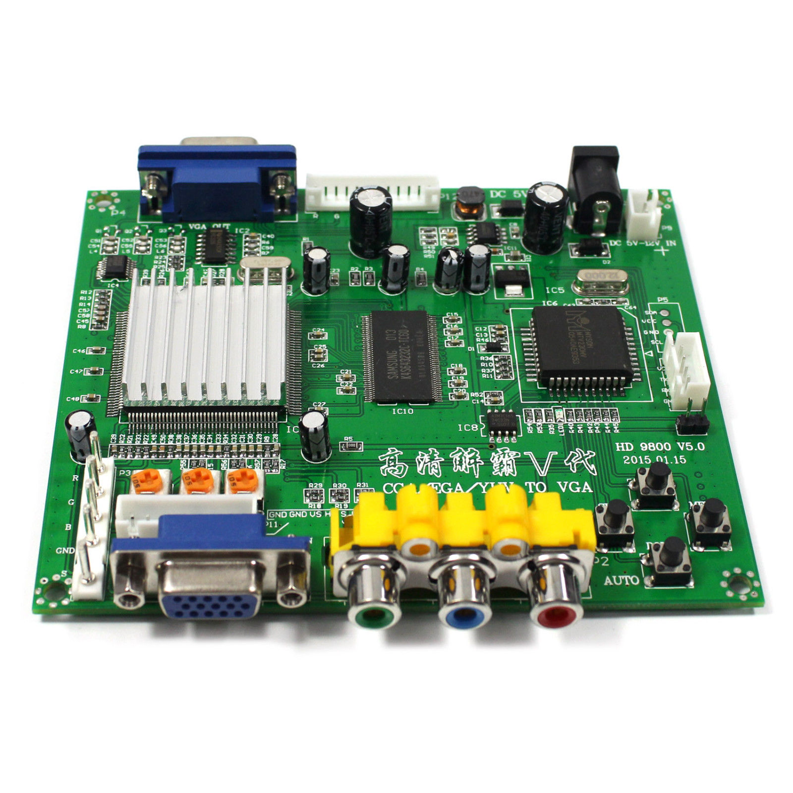 NEW Arcade Game RGB CGA EGA YUV to VGA HD Video Converter Board HD9800 GBS8200