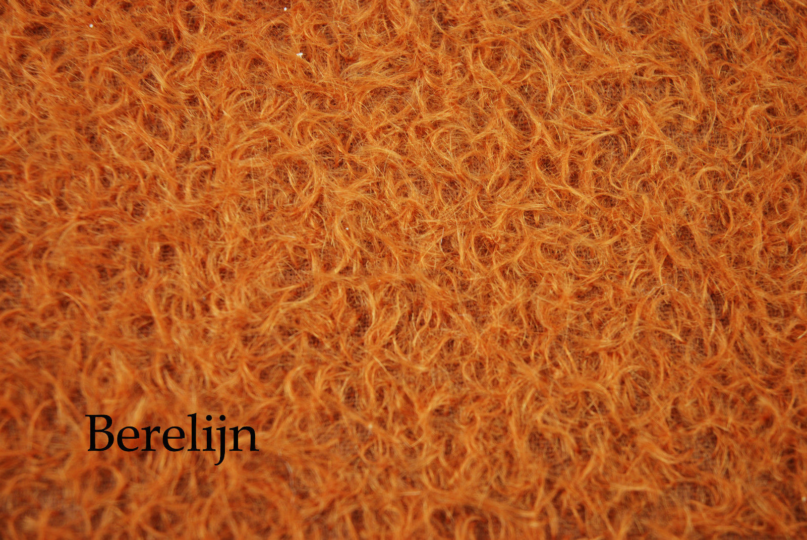 Mohair Fat 1/4 yard 1/2" sparse  curly  felted Rust Brown H108