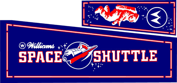 SPACE SHUTTLE Pinball Machine Stencil Kit LICENSED