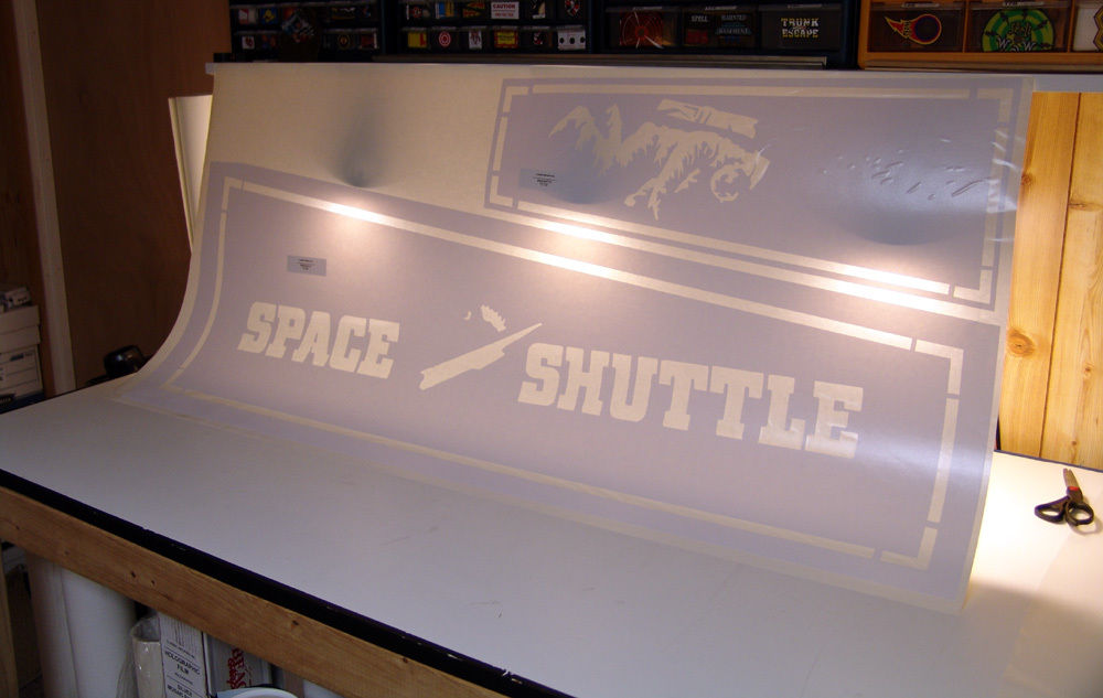 SPACE SHUTTLE Pinball Machine Stencil Kit LICENSED