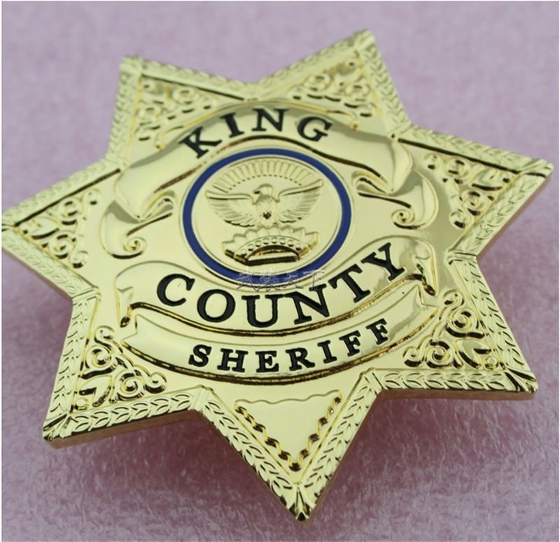 The Walking Dead Uniform star BADGE King County Sheriff Grimes Badge