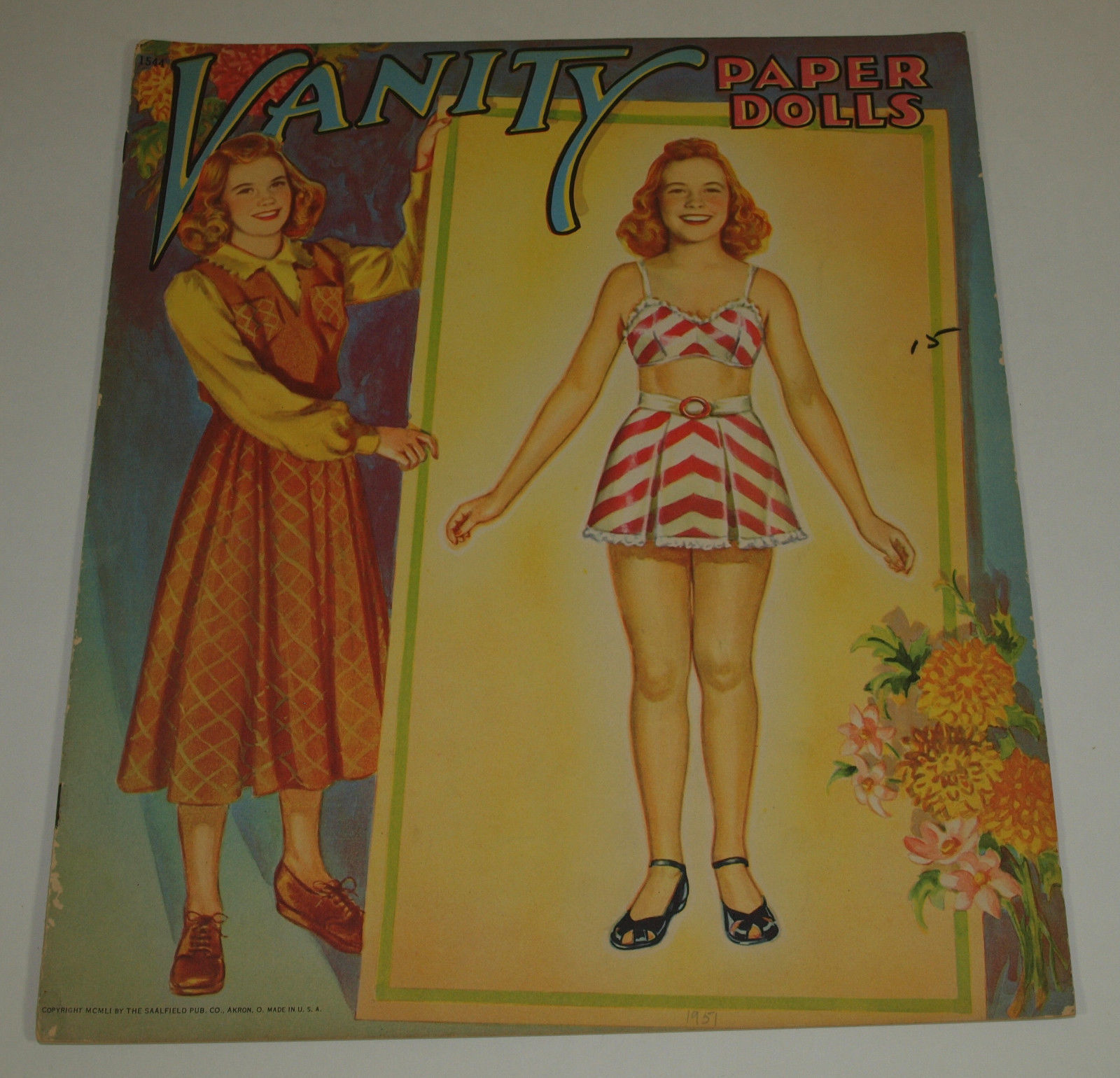 Vintage Saalfield 1951 Paper Dolls VANITY Uncut Complete