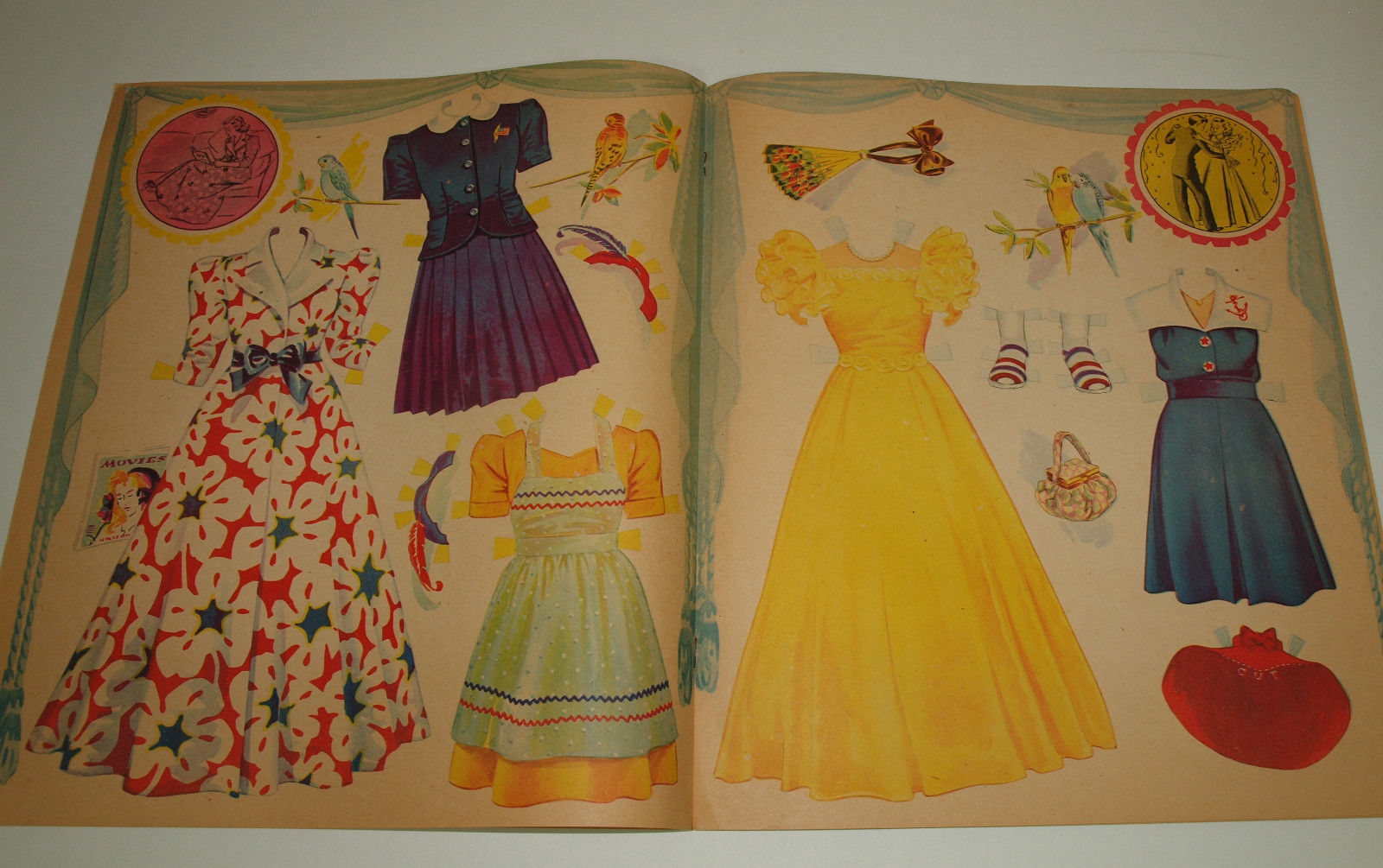 Vintage Saalfield 1951 Paper Dolls VANITY Uncut Complete