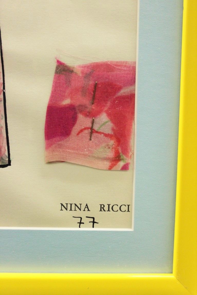 "Fab, Original Nina Ricci 'Petunia' 77 Watercolour Plate"