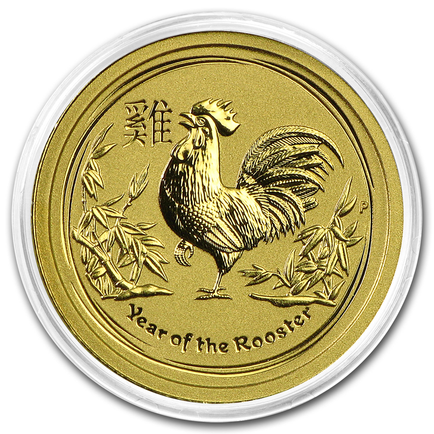 2017 Australia 1/20 oz Gold Lunar Rooster BU - SKU #102662