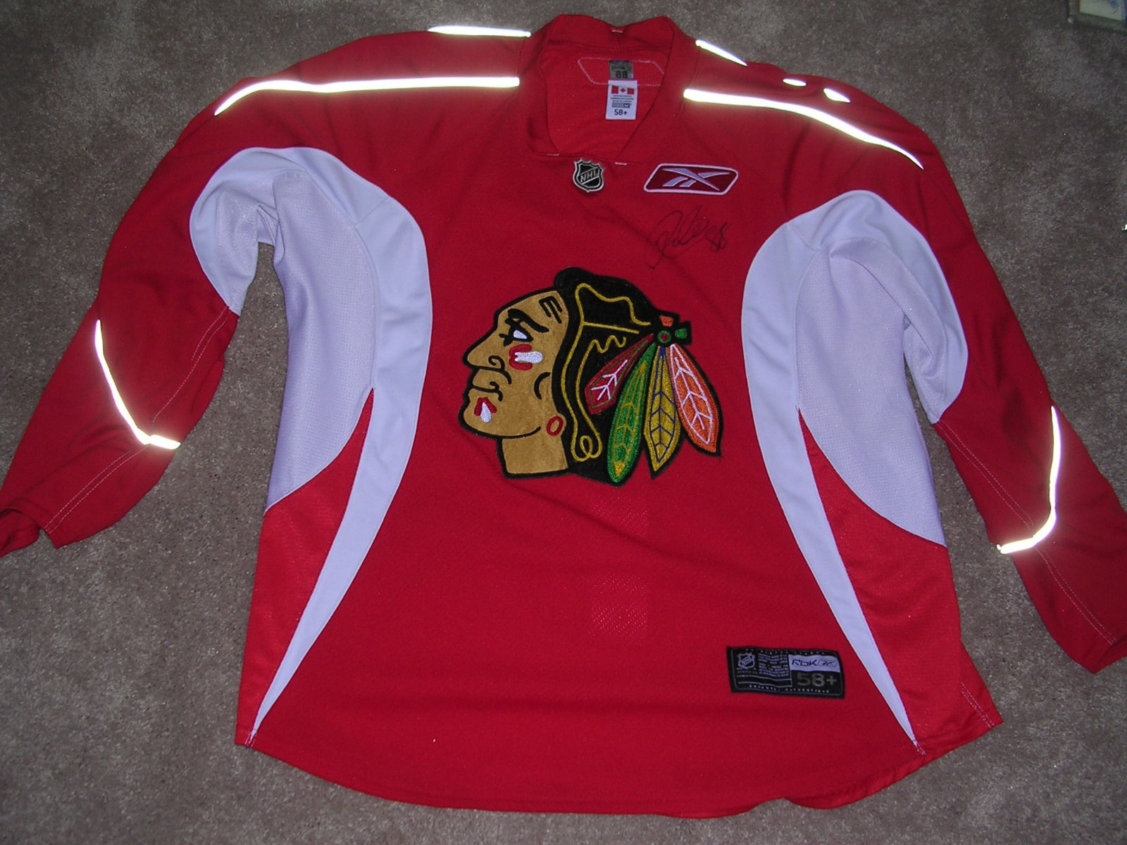 Patrick Kane Game Used & Signed Practice Used Jersey w/ Kane Authentication