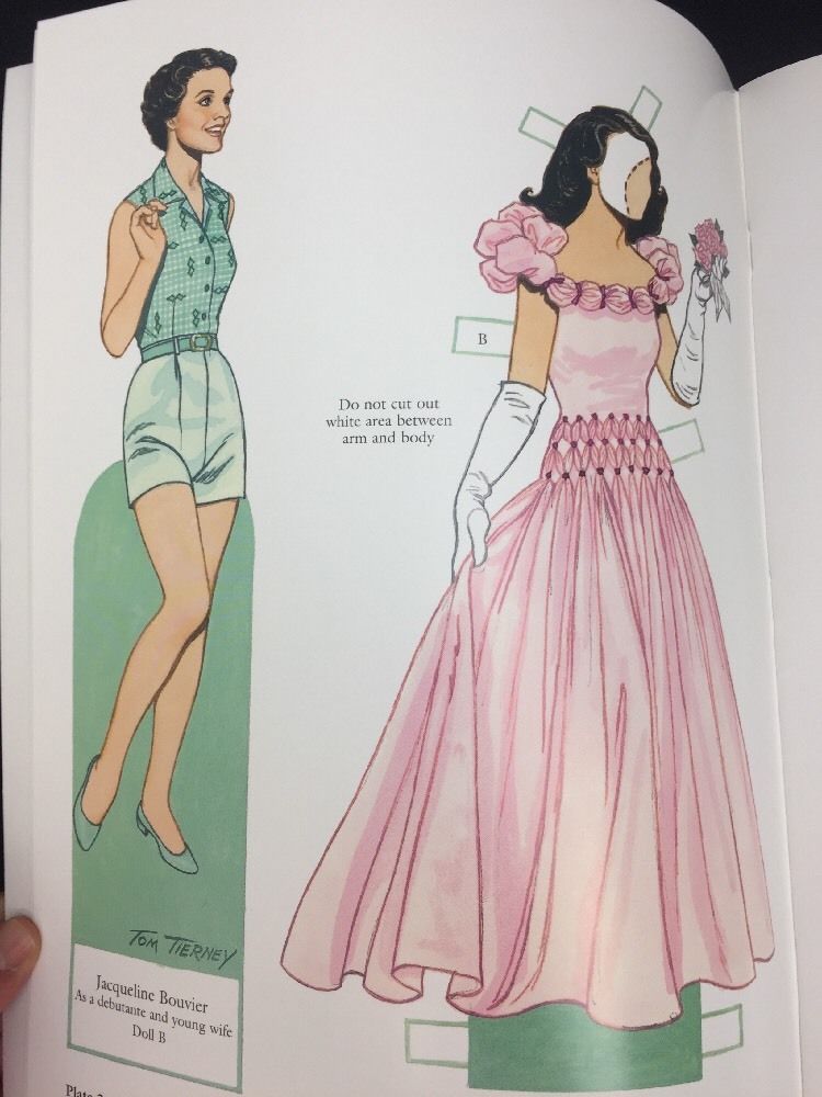 Tom Tierney Jacqueline Kennedy Onassis Jackie O First Lady Paper Dolls Uncut