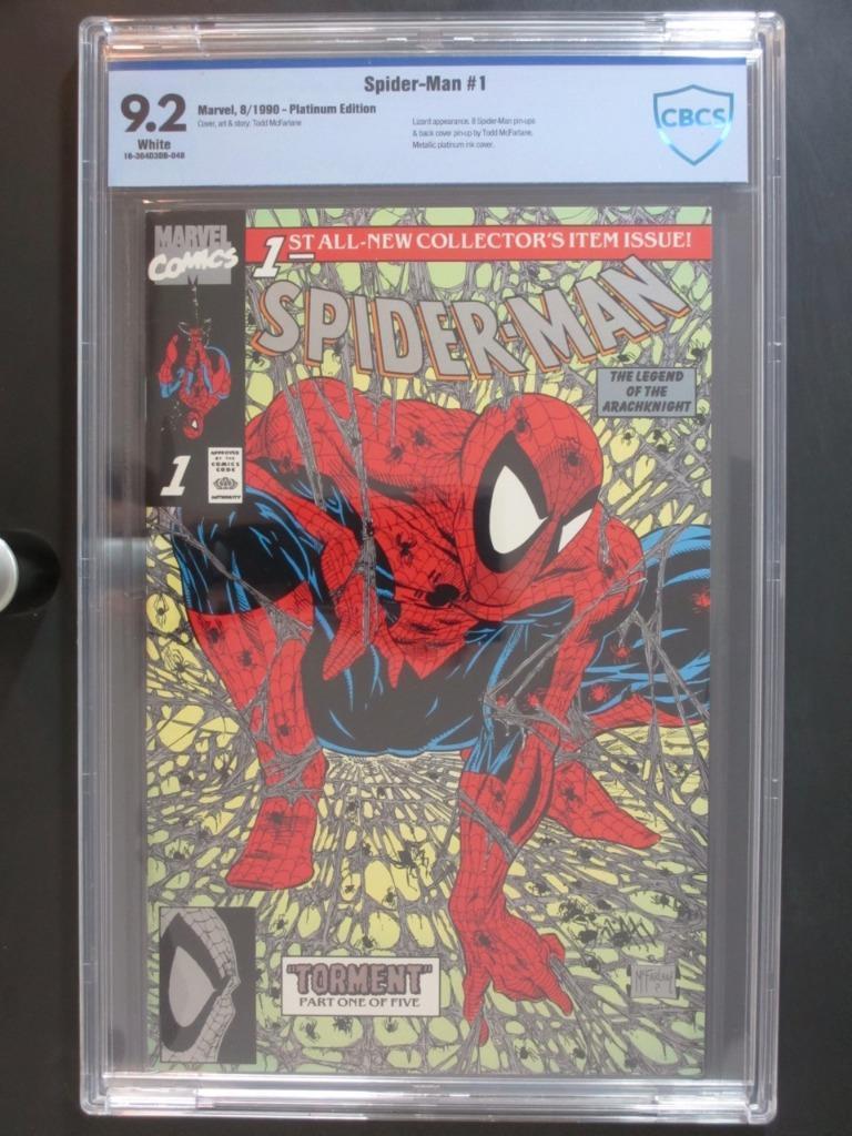 Spider-Man #1 -NEAR MINT- CBCS 9.2 NM- Marvel 1990 - Platinum Edition!!!