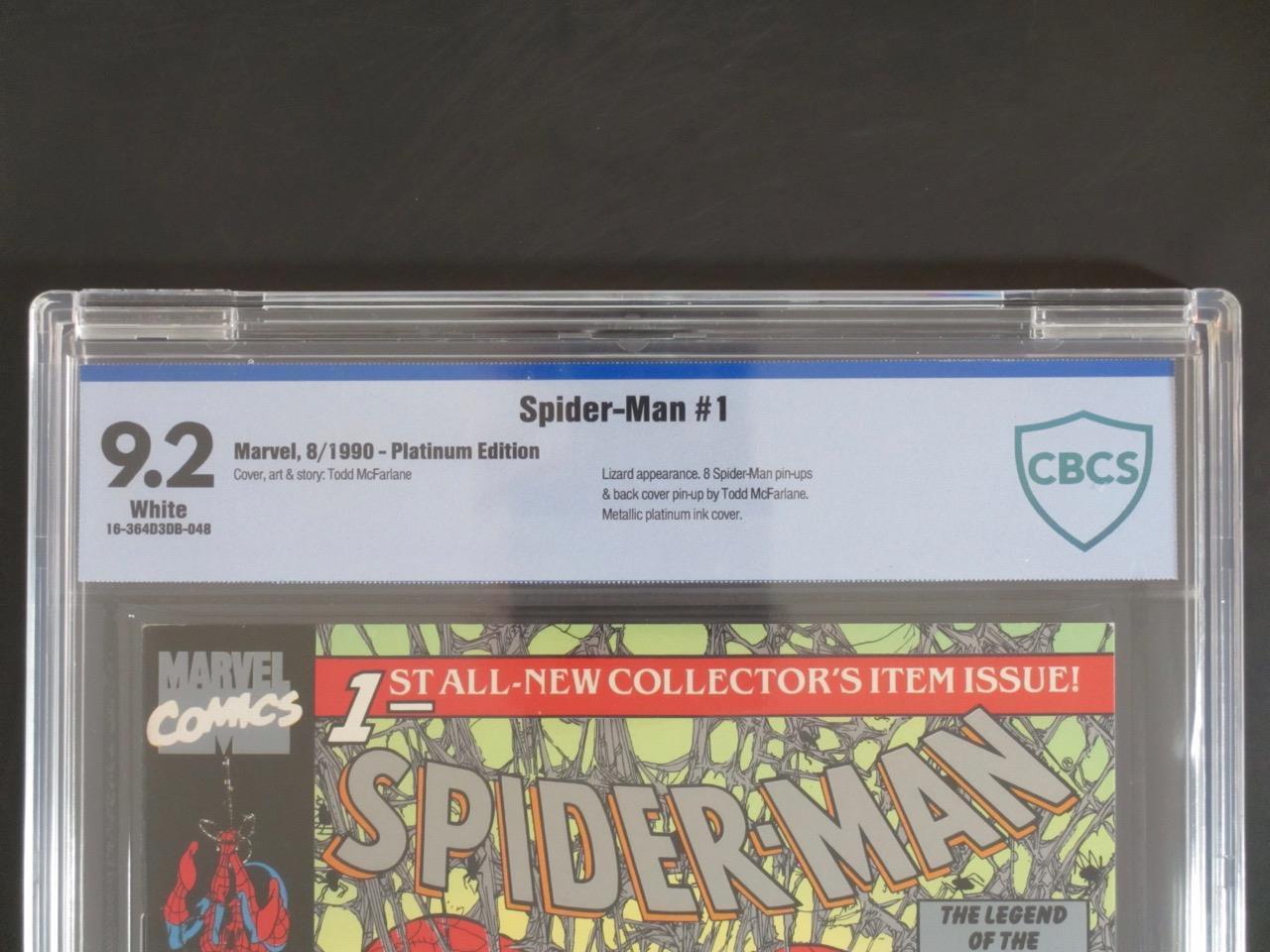 Spider-Man #1 -NEAR MINT- CBCS 9.2 NM- Marvel 1990 - Platinum Edition!!!