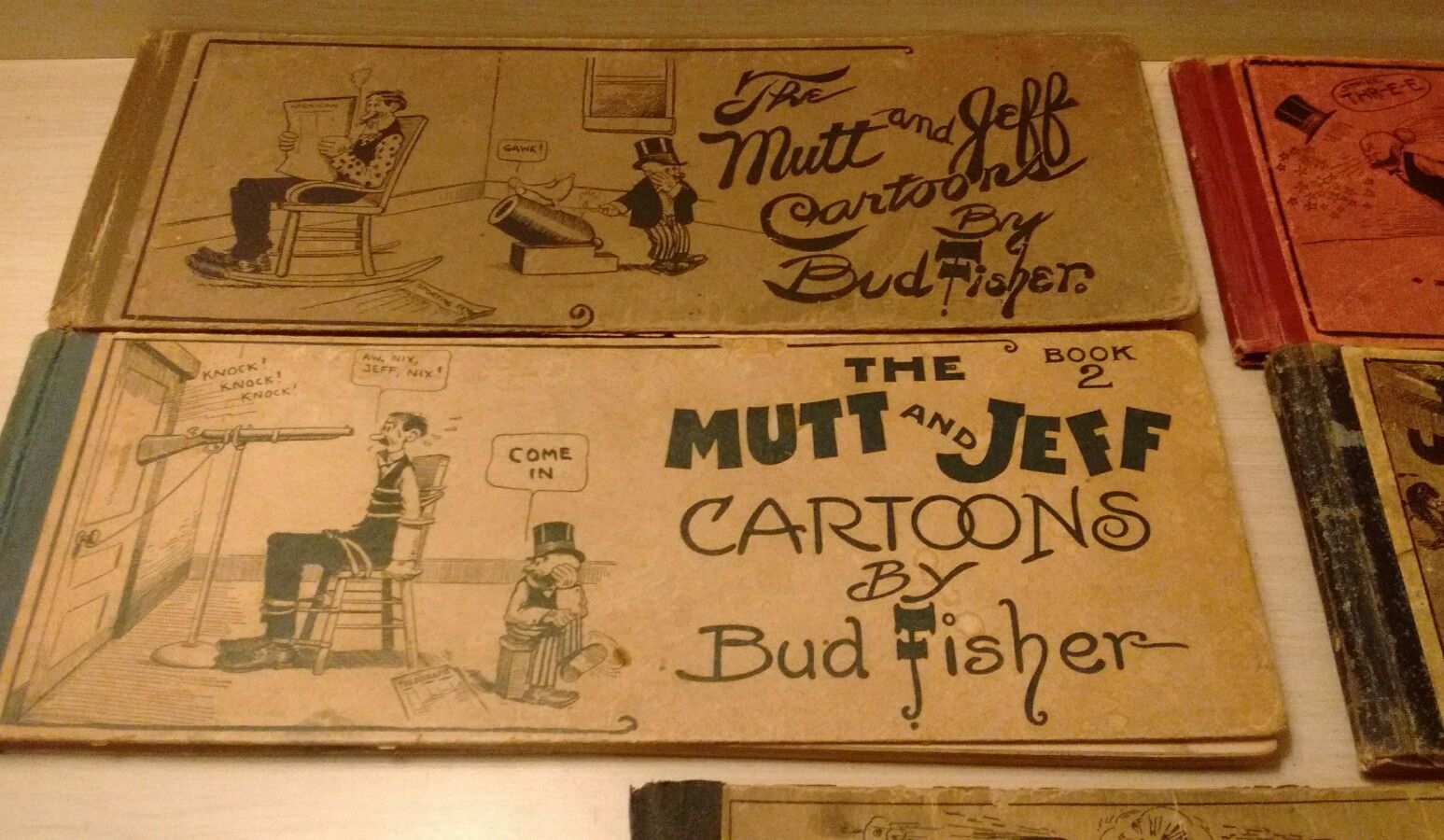 MUTT & JEFF Books 1 2 3 4 & 5 early 1900s!