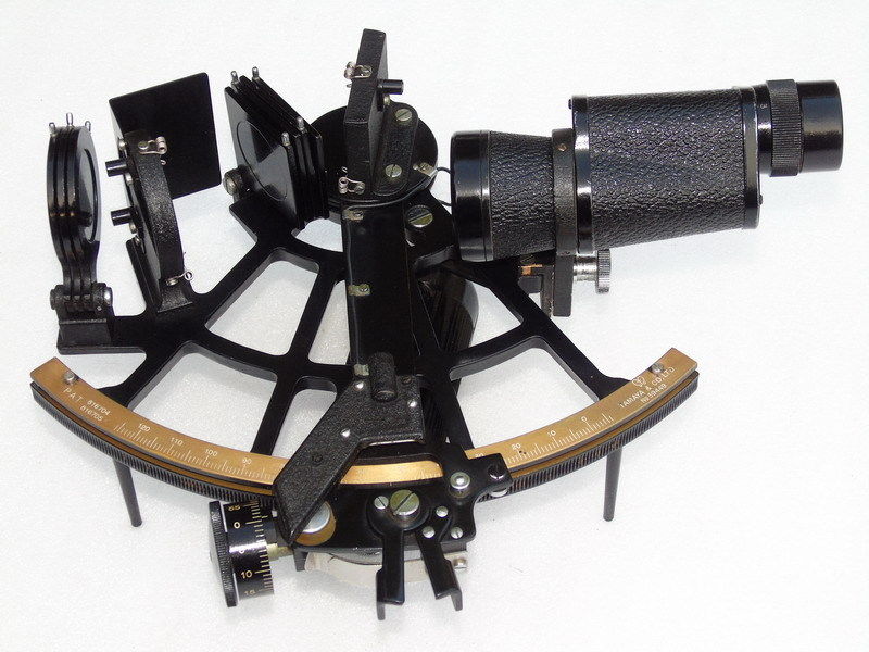 MARINE SHIPS NAUTICAL TAMAYA JAPAN SEXTANT WITH 7X35 SCOPE IN BOX