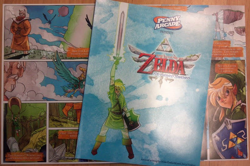 NINTENDO WONDERCON 2012 ZELDA SKYWARD SWORD PROMO COMIC BOOK PENNY ARCADE