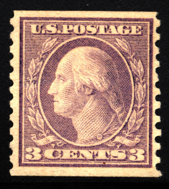 US Scott 456 Unused Washington coil Perfed Vertically VF Mint NH $500.00