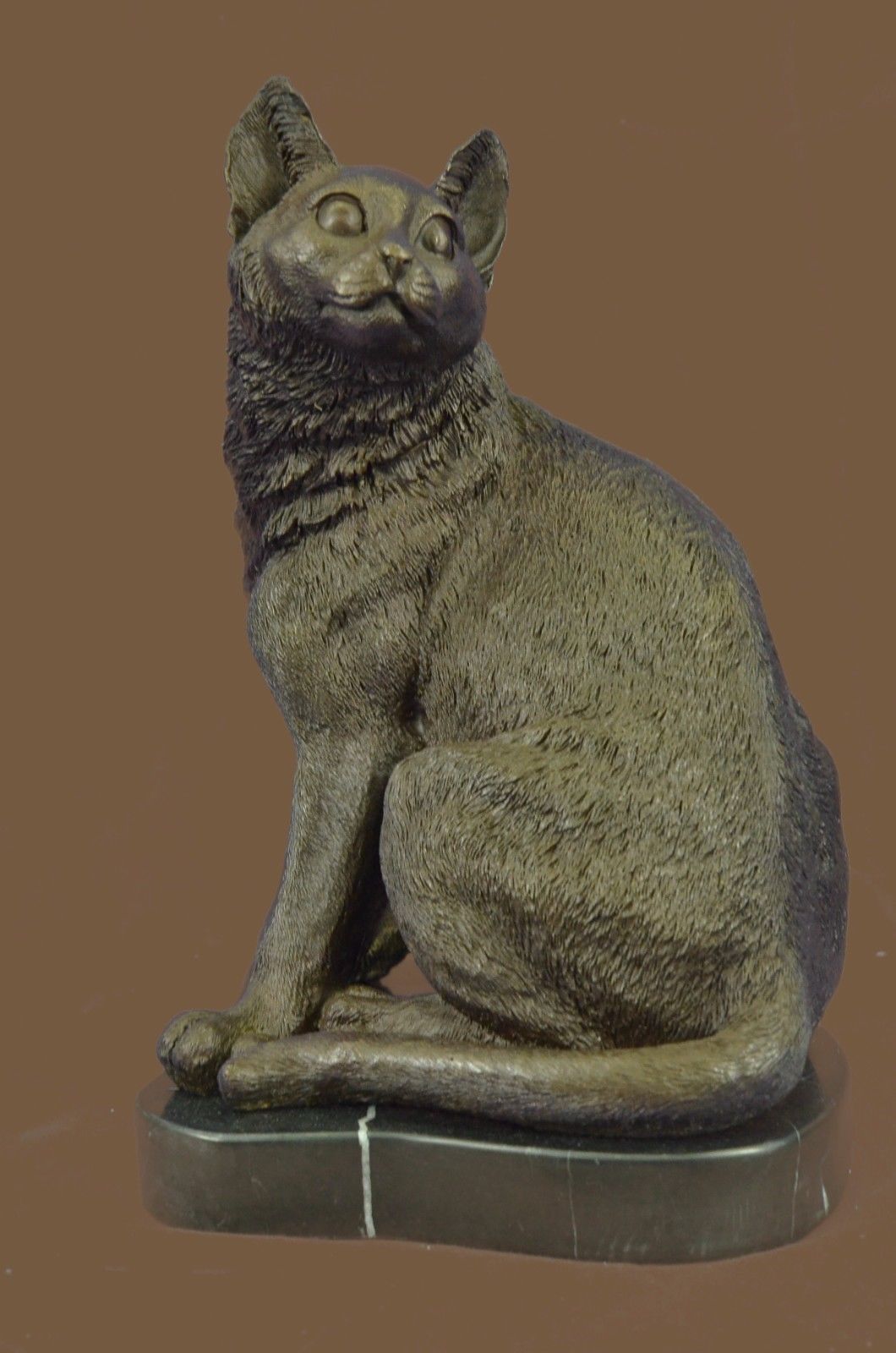 Bronze Sculpture Statue Original Milo Vintage Animalier of a Cat French Artist F
