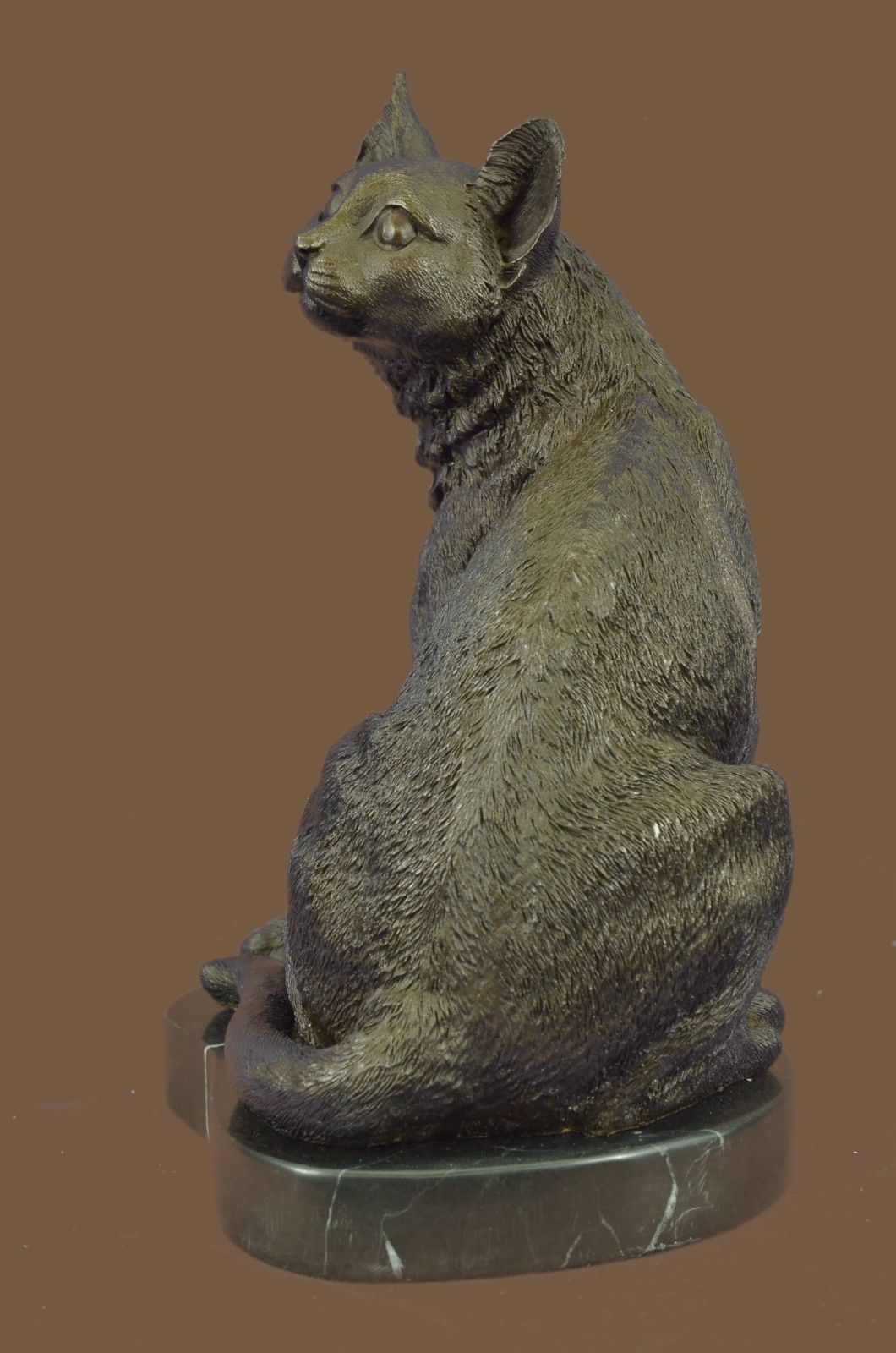 Bronze Sculpture Statue Original Milo Vintage Animalier of a Cat French Artist F