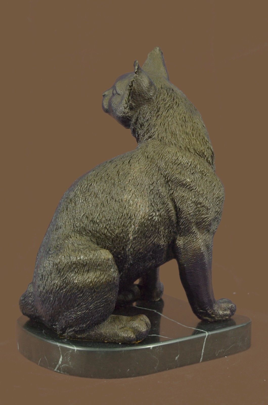 Bronze Sculpture Statue Original Milo Vintage Animalier of a Cat French Artist F