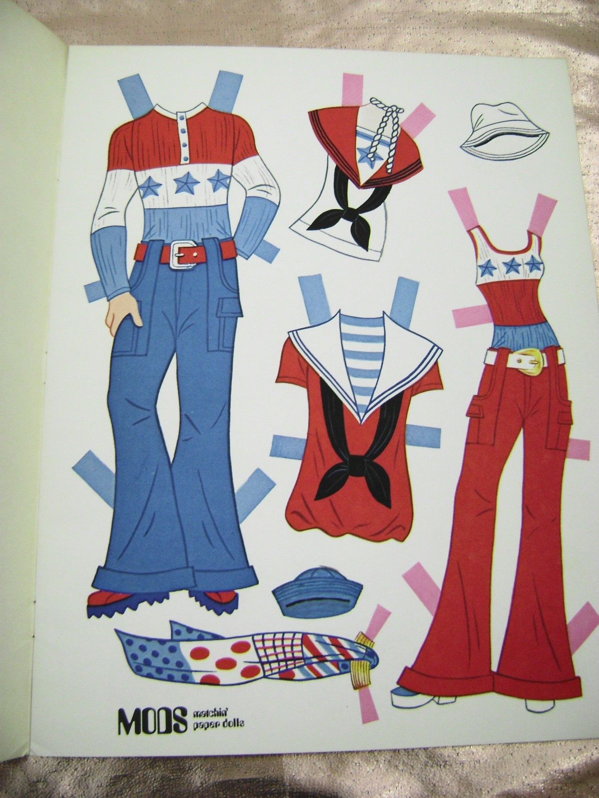 VTG PAPER DOLLS 1970s MODS 1960s FASHIONS  WHITMAN/GOLDEN  UNCUT $1 SHIPPING!!!