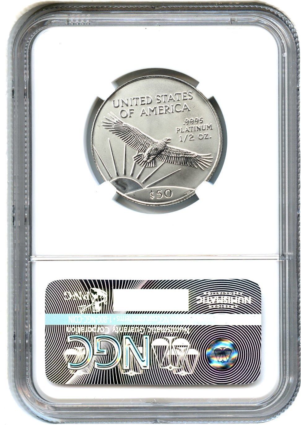 2001 Platinum Eagle $50 NGC MS70 - Statue Liberty 1/2 oz