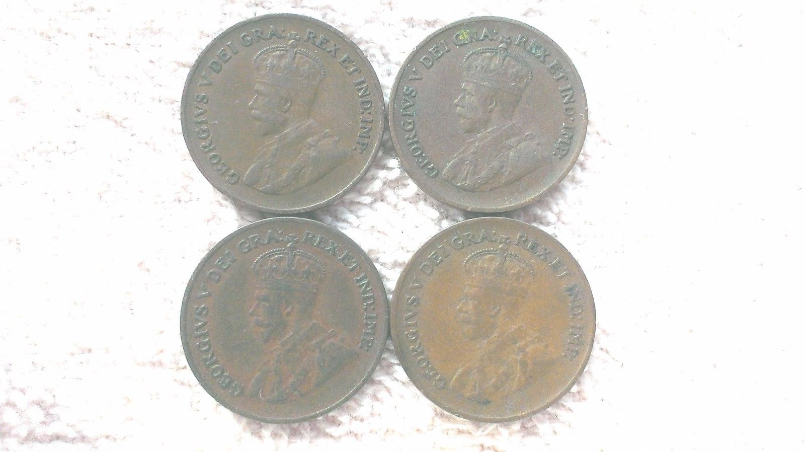 George V 1933 X 2 1935 X2 VG F mixed grades circulated Lot5