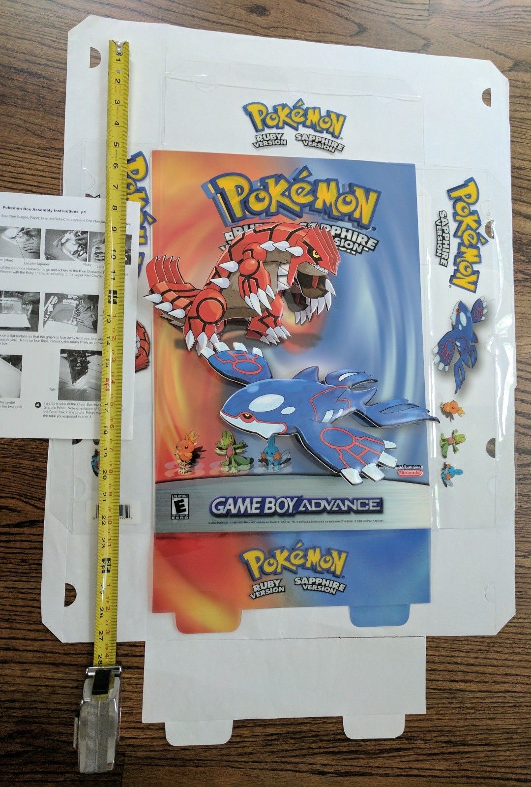 Pokemon Ruby & Sapphire Store Display Nintendo GBA New and Unused