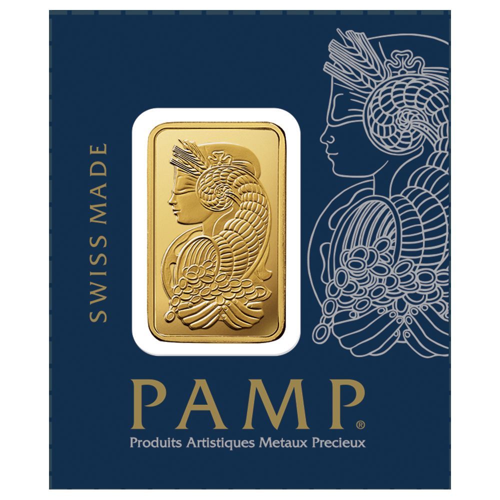 1 Gram Pamp Suisse Gold Bar .9999 Fine Multigram Fortuna Veriscan