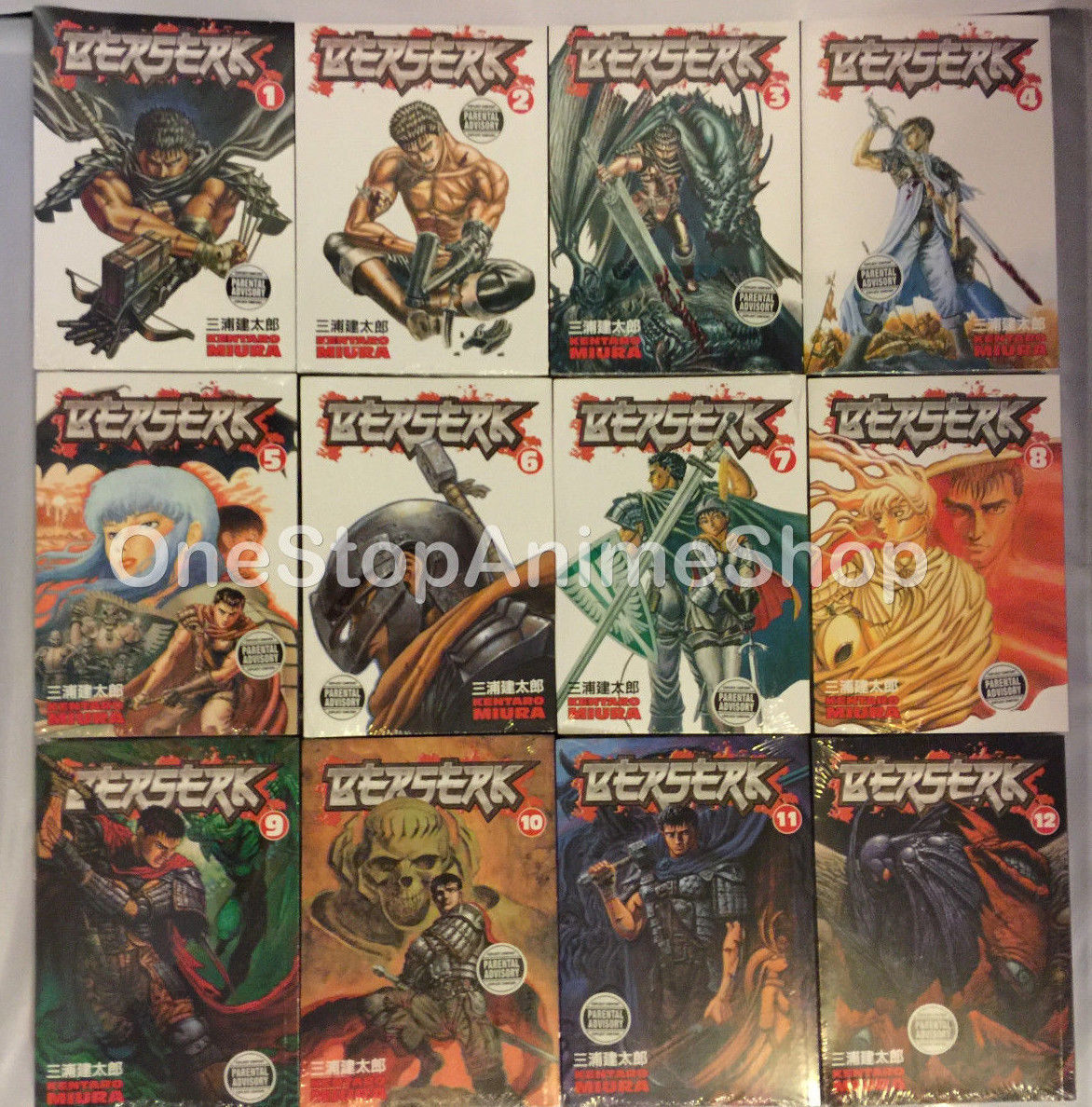 Berserk ( Vol. 1-37 ) English Manga Graphic Novel Set Brand NEW Lot complete