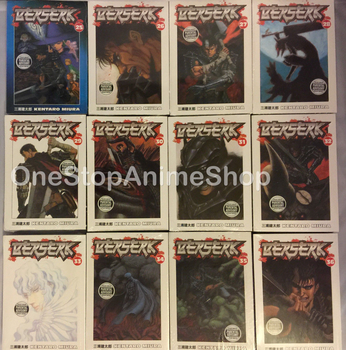 Berserk ( Vol. 1-37 ) English Manga Graphic Novel Set Brand NEW Lot complete